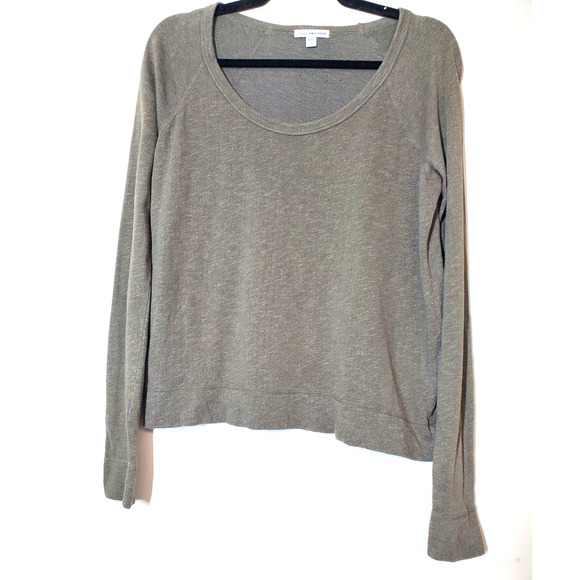 JAMES PERSE Womens 2 Vintage French Terry Raglan Pullover Sweatshirt WXT3964CU - Picture 9 of 9